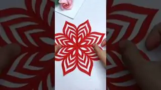 easy paper snowflakes❄ how to make paper snowflake? #diy #paper #craft #easy #creative #viral 🔥