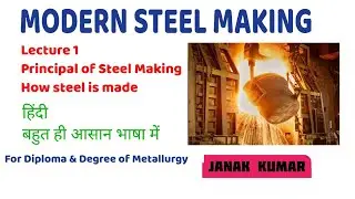 Lecture 1 - Steel Making Principles and Steps// #steelmaking