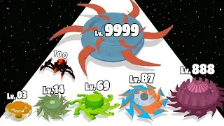 Spinner Merge Runner &mdash; Игровой процесс повышения уровня Spinner Max Level (Spinner Evolution Run)