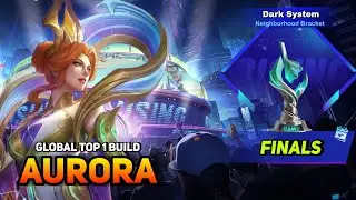 AURORA IN ML RISING TOURNAMENT 🔥 AURORA GLOBAL TOP 1 BUILD & EMBLEM GAME PLAY MLBB
