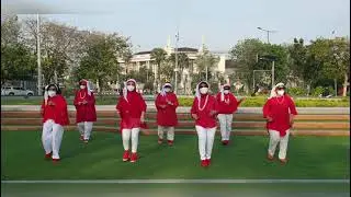 Don't Worry Be Happy Line Dance ,choreo Adrian Helliker ,Demo by Sanggar Merr Grace Surabaya