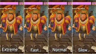 Angry King Extreme, Fast, Normal, Slow Speed Gameplay