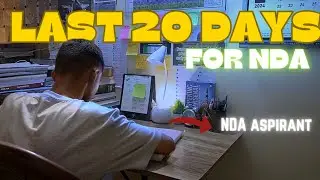 Last 20days for nda exam | nda exam| nda aspirant study vlog |nda aspirant|study routine|study vlog