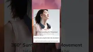 JISULIFE Portable Neck Fan, Hands Free Bladeless Fan, 4000 mAh Battery Operated Wearable Personal Fa