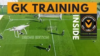 GOALKEEPER TRAINING | DRONE SESSION NEWPORT COUNTY