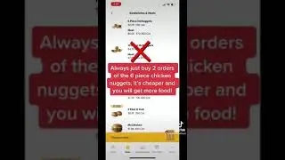 McDonald&rsquo;s Savings Tip #1: Don&rsquo;t order the 10 Piece Chicken Nuggets!