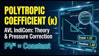 Mastering the Polytropic Coefficient in AVL IndiCom: Theory, Absolute Pressure and Log PxV Analisys