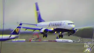 Ryanair hard landing montage