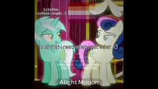#mylittlepony #mlp #lyraheartstrings #bonbon #lyrabon #osc #beefydie
