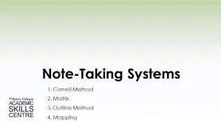 Note-taking Training - Matrix Method