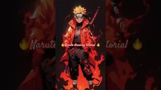 Naruto drawing outline tutorial 🔥🔥 #anime #Naruto drawing tutorial 🔥😈 #anime #art
