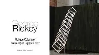 Oblique Column of Twelve Open Squares, 1977 | George Rickey, Artist