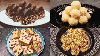 🎄 4 Easy No-Bake Christmas Dessert Recipes! The Best No-Bake Holiday Treats That Melt in Your Mouth!