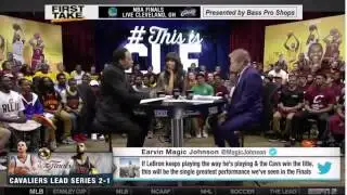 ESPN First Take   Magic Johnson Praises Lebron Jam