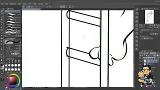 Fazendo a ink(arte final) para uma capa do meu portf&oacute;lio que trabalho com comic (Part 7/10)