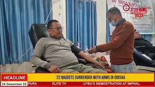 DESAM na shinduna 84 rak suba Mega Blood Donation Camp pangthokhre.