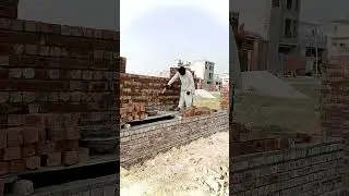 Brick wall construction/the fastest tool for leveling/How to Perfect Joint in Bricks Wall
