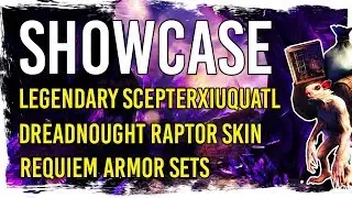 Guild Wars 2 Showcase - Legendary Scepter Xiuquatl, Requiem Armor sets, Dreadnought Raptor Skin