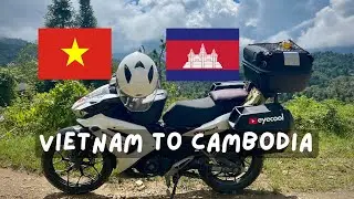 We Tried Crossing VIETNAM to CAMBODIA with a Motorcycle (Moc Bai to Bavet)