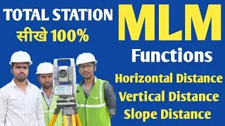How to Use MLM Function in Total Station |Missing Line Measurement |How to Use Total Station Machine