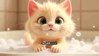 Cute Cat Bath Song for Kids 🐱 | Funny Kitty Song + Bubbles & Laughter