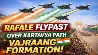 Rafale flypast over Kartavya Path in the Vajraang Formation | Republic Day 2026 parade ✈️🇮🇳