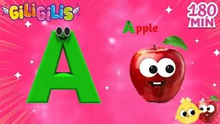ABC Phonic Song + A For Apple — Обучающие Видеопесни Для Малышей |  Детские Стишки|  Песня «Алфавит»
