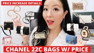 Chanel 22C Cruise 2022 Bags Collection And Price Increase | Chanel 22c bags with price details