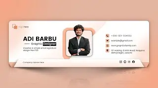 How to design professional email signature template in Adobe photoshop