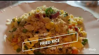 Fried Rice with Bacon and Vegetables