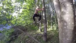 Real Life Tarzan Swing From Trees