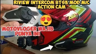RIVIEW INTERCOM BTS3 MOD MIC ACTION CAM ALA SENA 😍