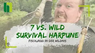 7 VS. WILD HARPUNE UND SPEERSCHLEUDER - Fische fangen mit der Bushcraft Essentials Survival Karte 🎣