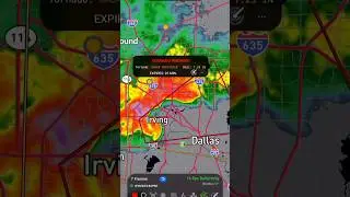 Live Tornado Warning In Dallas Texas!😱 #shorts #news #weather #live #rain #tornado #dallas #storm
