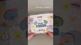 Mini binder journal with me #bujo #bulletjournal #minibinder #journalwithme #sticker #journalingasmr