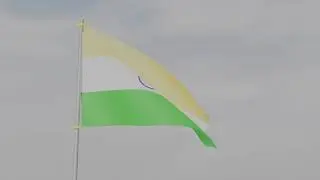 India Flag Animation | Blender Software Animation | Jan gan man Instrumental tune | #blender #india