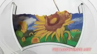 Sunflower - Sand Painting | Sand Art Vietnam