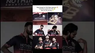 RCB announce Nothing as title sponsor 👀 The jersey finally gets a star ⭐ #shorts