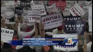 U.S. Bank Arena begins to fill ahead of Donald Trump rally