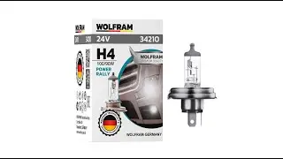 Автолампа галогенна Wolfram 24v H4 100/90W P45 Power Rally 34210
