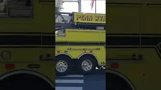 Penn Wynne Fire Company Ladder (Quint) 21 Responding and Returning 10-21-25