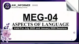 MEG 04 Solved Assignment 2025&ndash;26 | MEG 04 Solved Assignment in English 25&ndash;26 | Free on #yt #ignou
