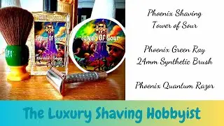 Phoenix Shaving Tower of Sour - Phoenix Shaving Quantum Razor - Phoenix Green Ray Brush