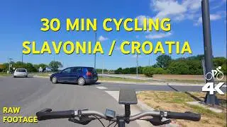 30-Min Spring Ride Through Slavonia/Croatia🚴 | 4K Virtual Workout