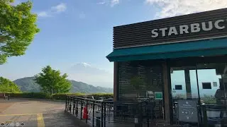 One of the Best Starbucks in the world! Over viewing Mt. Fuji [Japan Trip]