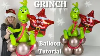 How to Make the Grinch out of Balloons Christmas Balloon Art Tutorial