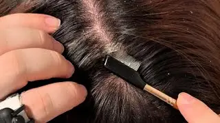 JOJO’s ASMR Scalp Care — Consistent Small-Comb Spacing for Calm Reset | No Talking
