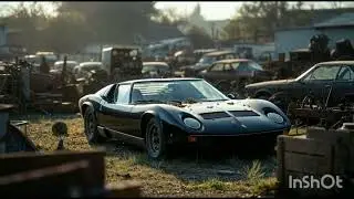 1968 Black Lamborghini Miura P400 Hood Edge Inspection | Extreme ASMR Rust  Paint Detail Restoration