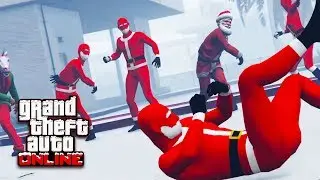 Die gr&ouml;&szlig;te Schneeball-Schlacht | GTA Online Festive Surprise 2017