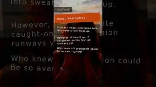 Beach Yoga: Sunscreen Sutras #beachyoga #yoga #asmr